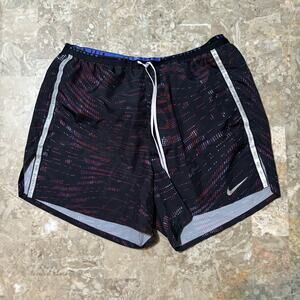 Nike Running Division Shorts Mens Medium Black Flex Stride 5” Lined DM4767